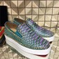 Replica High Quality Christian Louboutin Pik Boat Mens Flat Python Sneakers