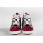 Replica High Quality Christian Louboutin High Top Leather Spikes Sneakers