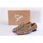 Replica High Quality Christian Louboutin Men'S Spiked Dandelion Venetian Roller-Boat Slip-On Sneakers