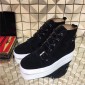 Replica High Quality Christian Louboutin Nono Strap Flat Black Sneakers