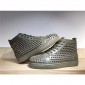 Replica High Quality Louis Spikes Men Flat High Top Spike Sneaker