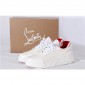 Replica High Quality Christian Louboutin White Aurelien Flat Sneakers