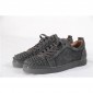 Replica High Quality Christian Louboutin Fusian Louis Junior Spike Camo Suede Sneakers