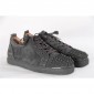 Replica High Quality Christian Louboutin Fusian Louis Junior Spike Camo Suede Sneakers