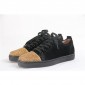 Replica High Quality Christian Louboutin Black Low Top Suede Gold Sneakers For Men