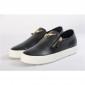 Replica High Quality Giuseppe Zanotti Adam black laceless double zipper low-top sneakers