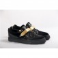 Replica High Quality Giuseppe Zanotti Men Velvet Patent Leather Low Top Sneaker