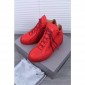 Replica High Quality Giuseppe Zanotti Double Zip Leather High Top Red Sneakers