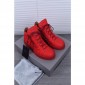 Replica High Quality Giuseppe Zanotti Double Zip Leather High Top Red Sneakers