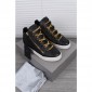 Replica High Quality Giuseppe Zanotti Black And Gold Chain London Birel Sneakers