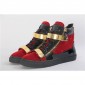 Replica High Quality Giuseppe Zanotti Red Velvet London High Top Sneaker