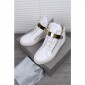 Replica High Quality Giuseppe Zanotti White Leather Maylon High Top Sneakers