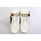 Replica High Quality Giuseppe Zanotti Owen high-top sneakers in white and gold details