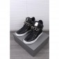 Replica High Quality Giuseppe Zanotti Silver Chain High Top Sneakers Black