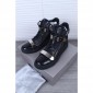 Replica High Quality Giuseppe Zanotti Snakeskin-Effect High Top Sneakers Black