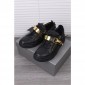 Replica High Quality Giuseppe Zanotti Coby black and gold detail low-top sneakers