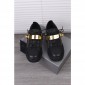 Replica High Quality Giuseppe Zanotti Coby black and gold detail low-top sneakers