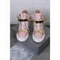 Replica High Quality Giuseppe Zanotti Pink Croc-Embossed Leather Ringo Sneakers