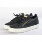 Replica High Quality Giuseppe Zanotti black patent leather double-zip Frank low-top sneakers