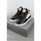 Replica High Quality Giuseppe Zanotti Men'S Embossed Leather Mid Top Sneakers