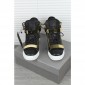 Replica High Quality Giuseppe Zanotti Croc-Embossed Wedge Zip Black Sneaker