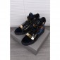 Replica High Quality Giuseppe Zanotti Men'S Velvet Double-Bar High Top Sneaker