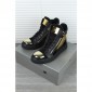 Replica High Quality Giuseppe Zanotti Fashion Chain Black Gold Sneakers