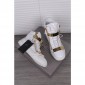 Replica High Quality Mens Giuseppe Zanotti Croc White High Top Lace Up Crocodile Kanye Shoes Sneakers