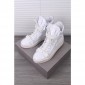 Replica High Quality Giuseppe Zanotti White Plated Strap Double Zip Sneakers