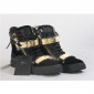 Replica High Quality Giuseppe Zanotti Velvet And Leather High Top Sneaker