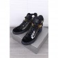 Replica High Quality Giuseppe Zanotti Coby black and gold detail high-top sneakers