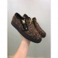 Replica High Quality Giuseppe Zanotti Embellished Low-Rise Suede Sneakers Black