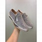 Replica High Quality Giuseppe Zanotti Embellished Low-Rise Suede Sneakers Sliver