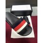 Replica High Quality Gucci Strap Rubber Slide Sandal with Sylvie Web OF_4DD888345DC1