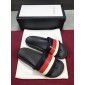 Replica High Quality Gucci Strap Rubber Slide Sandal with Sylvie Web OF_4DD888345DC1