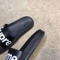 Replica High Quality Louis Vuitton x Supreme Black slides OF_A7D8ADE0D6B3