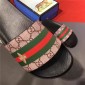 Replica High Quality Gucci Double G Print with Stripes Sandals OF_FED0B857DC95