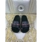 Replica Gucci Logo Black Sandals OF_0AF4B2718AD3