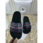 Replica Gucci Logo Black Sandals OF_0AF4B2718AD3