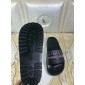 Replica Gucci Logo Black Sandals OF_0AF4B2718AD3