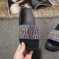 Replica High Quality Gucci's Crystal-Embellished Slide Sandals OF_61E6750E0F4D