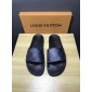 Replica High Quality Louis Vuitton Palm Slippers in Balck OF_86736F48C709