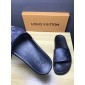 Replica High Quality Louis Vuitton Palm Slippers in Balck OF_86736F48C709