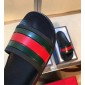 Replica High Quality Gucci Web slide sandal(black) OF_F83D54992F8A