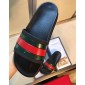 Replica High Quality Gucci Web slide sandal(black) OF_F83D54992F8A