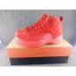 Replica Air Jordan 12s Red Suede Sneakers AEAC870E0F09