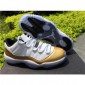 Replica High Quality Updated Air Jordan 11 Low White/Gold Sneakers 4D084D72EA8A