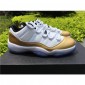 Replica High Quality Updated Air Jordan 11 Low White/Gold Sneakers 4D084D72EA8A