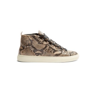 Balenciaga Arena Calfskin  Python Effect Sneaker