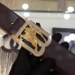 Replica B-Burberry Gold silver buckle belt ASS02029